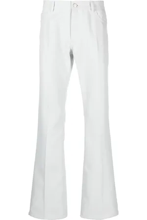 Courrèges Logo-patch straight-leg trousers