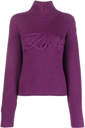 Karl Lagerfeld Logo-appliqué knitted jumper