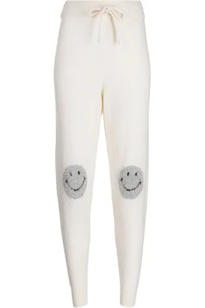 JOSHUA SANDERS Lurex-detail merino wool-blend trousers