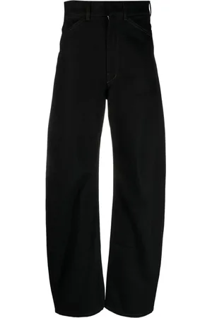 LEMAIRE Wide-leg high-rise jeans