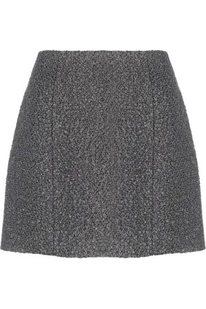 Patou Textured-knit mini skirt