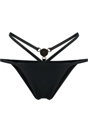 VERSACE Medusa-plaque strappy bikini bottoms