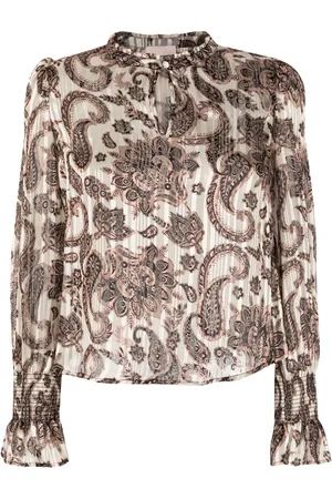 Liu Jo Paisley-print pleated blouse
