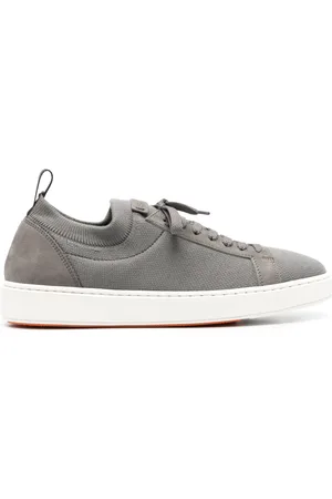 santoni Round-toe lace-up sneakers