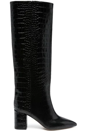 PARIS TEXAS Anja 70mm crocodile-embossed boots