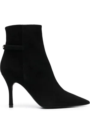 Furla 100mm pointed-toe leather boots