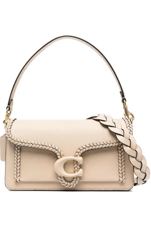 COACH Multi colorblock leather snake embossed mix grace shoulder bag, Sand  Women's Shoulder Bag