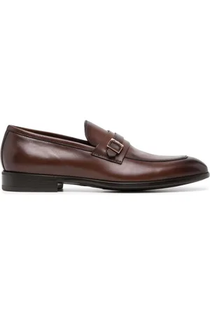 Neil Barrett Buckle-detail leather loafers