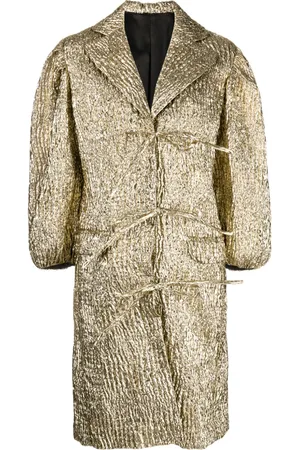 Simone Rocha Crinkled cloqué-effect coat