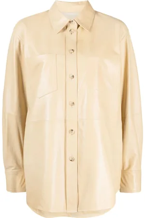 Helmut Lang Long-sleeve leather shirt