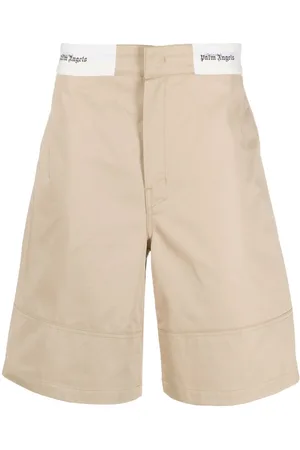Palm Angels Logo-waistband cotton Bermuda shorts
