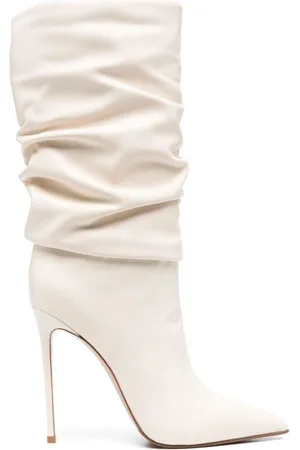 LE SILLA 120mm ruched leather boots