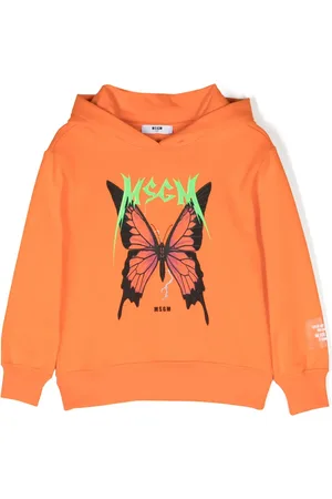 Msgm Logo-print cotton hoodie
