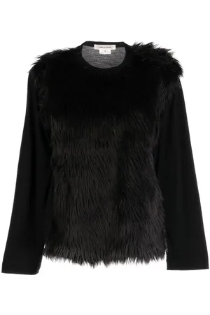 Comme des Garçons Fur-detailing long-sleeve T-shirt