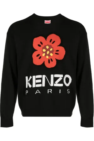 Kenzo Boke Flower-motif wool jumper
