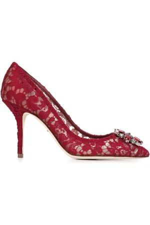 Dolce & Gabbana Rainbow Lace 90mm brooch-detail pumps
