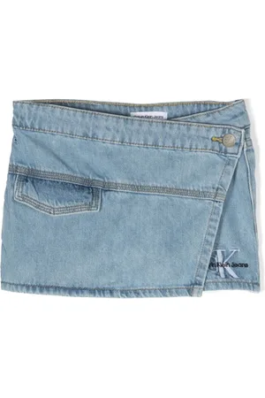 Calvin klein jeans Reflective Monogram Denim Shorts Blue