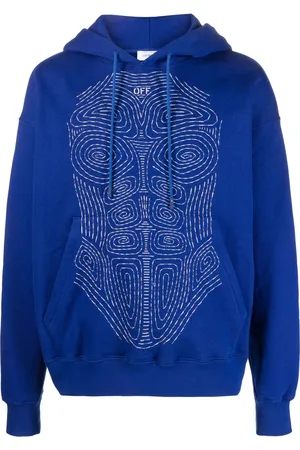 OFF-WHITE Body Stitch Skate cotton hoodie