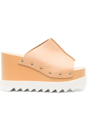 Stella McCartney Elyse studded wedge mules
