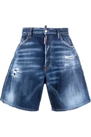 Dsquared2 Wide-leg denim shorts