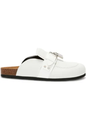 JW Anderson 65mm leather mules - White
