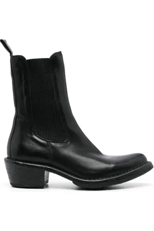 Moma Pointed-toe ankle leather boots