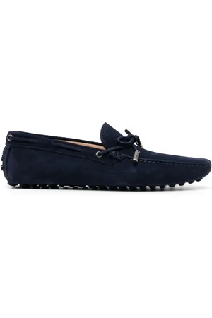 Roberto Cavalli Bow-detail suede loafers