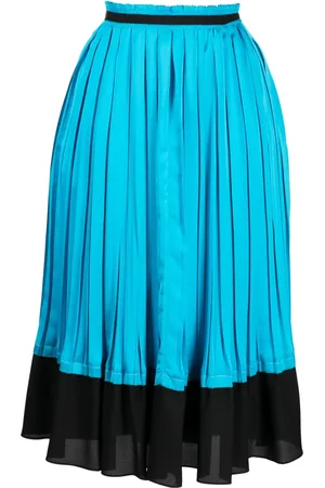 3.1 Phillip Lim Pleated satin midi skirt