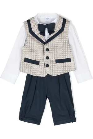 SIOLA Bow-detail trousers set