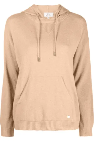 Woolrich Logo-plaque fine-knit hoodie