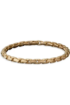 David Yurman 18kt yellow Fluted chain bracelet (5mm)