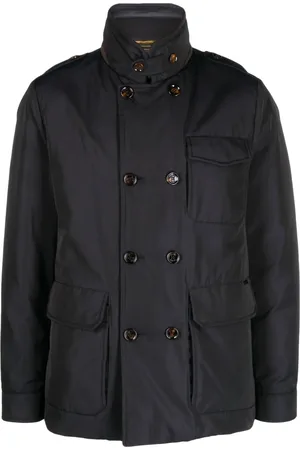 MOORER Double-breasted padded down jacket