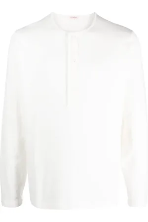 Fursac Button-up cotton sweatshirt