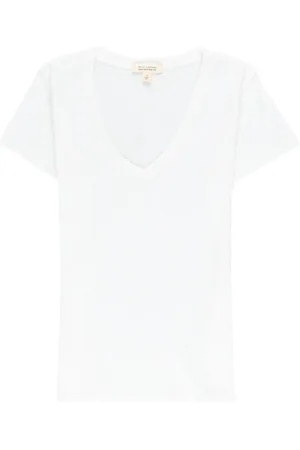 NILI LOTAN V-neck cotton T-shirt