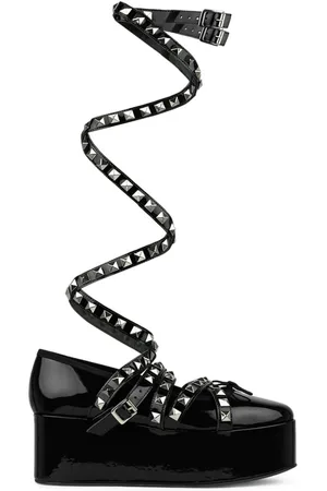 NOIR KEI NINOMIYA Stud-embellished leather loafers