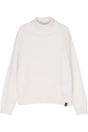 FAY Mock-neck wool-cashmere blend jumper