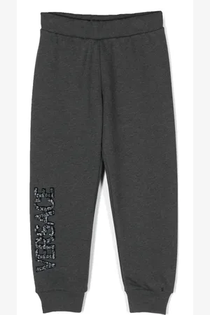 VERSACE Logo-appliqué track pants