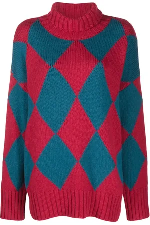 La DoubleJ Argyle intarsia-knit jumper