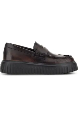 Hogan H-Stripe rigged-sole loafers