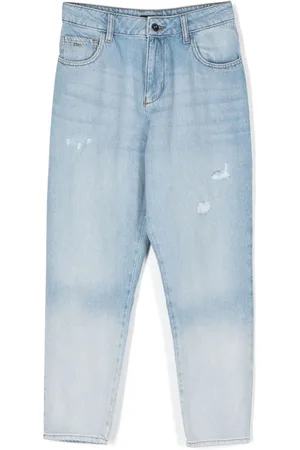 Emporio Armani Faded tapered jeans