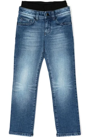 Emporio Armani Slip-on straight-leg jeans