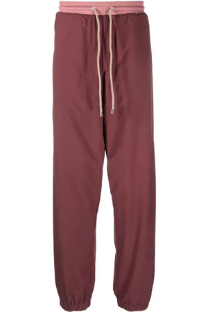 RANRA Wide-leg drawstring track pants