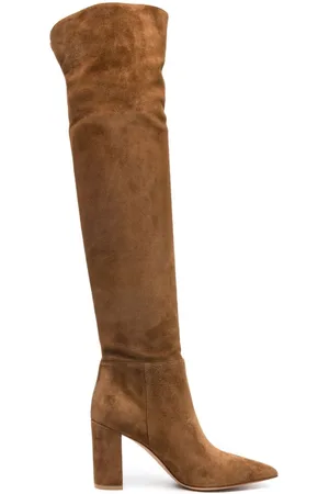 Gianvito Rossi Piper 90mm suede knee-high boots