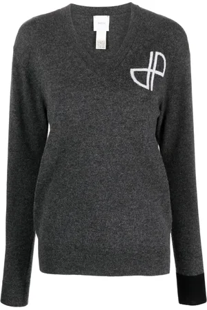 Patou Logo-intarsia merino-wool jumper