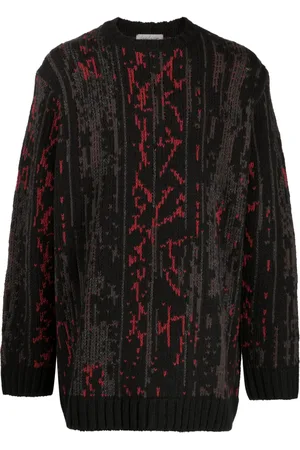 YOHJI YAMAMOTO Patterned intarsia-knit jumper