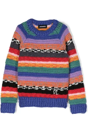 Dsquared2 Chunky-knit colour-block jumper