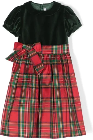 Mariella Ferrari Tartan-check A-line dress