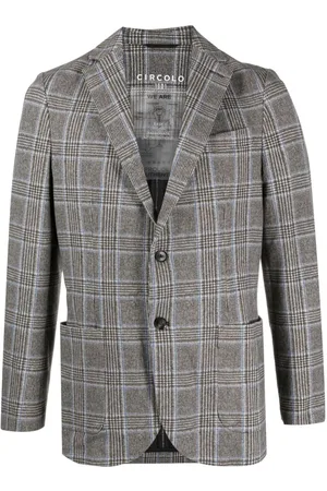Circolo Check-print single-breast blazer