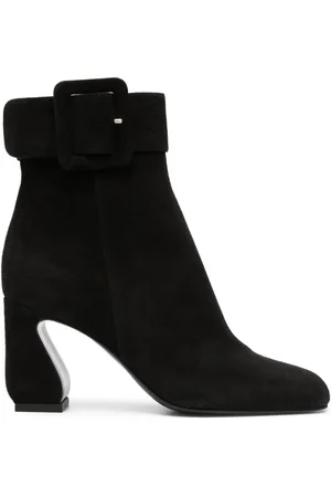 SI ROSSI 85mm square-toe leather boots