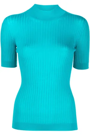 VERSACE Ribbed-knit virgin-wool jumper